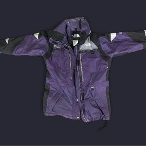 The North Face Violet and Charcoal Jacket